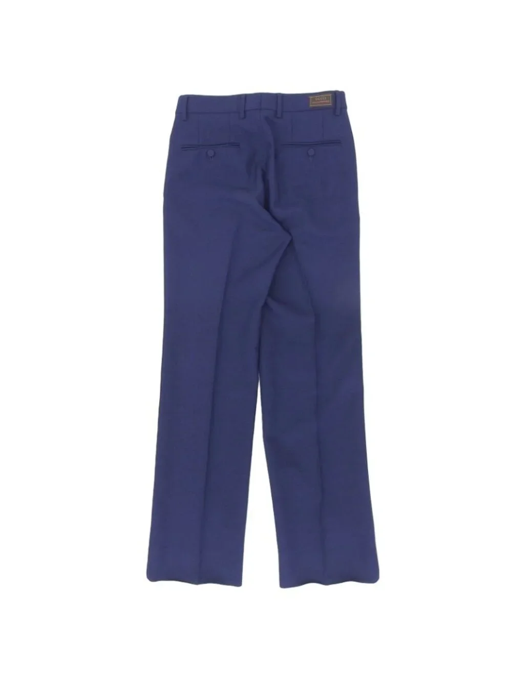Gucci Zapai Side Line Zipper Fly Trousers Fluid Drill Pants Navy 44
